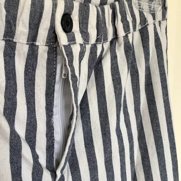 Brandy Melville Striped Cotton Stretch Crop Pants 24”x25” - Picture 2 of 11